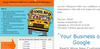 5 Daycare Flyers Templates