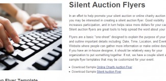 5 Silent Auction Flyer Templates