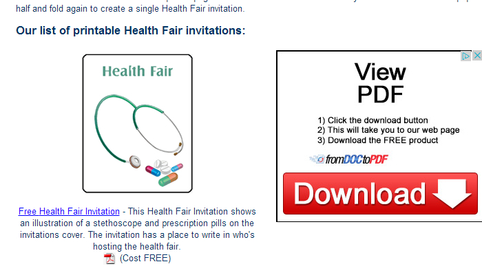 Health Fair Flyer Template Free from afcomponents.com