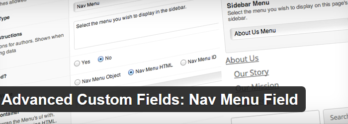 Advanced Custom Fields Nav Menu Field