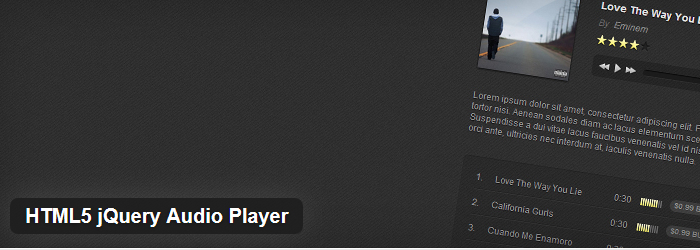 html5 audio player styling