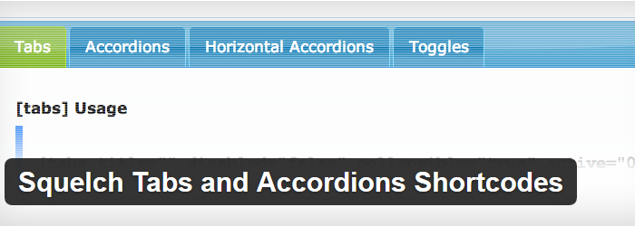 Squelch Accordions Shortcodes