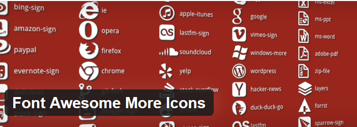 Font Awesome More Icons